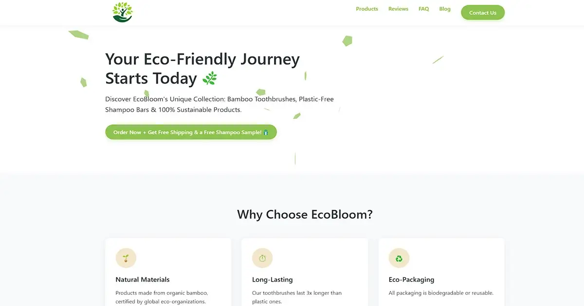EcoBloom - Eco-Friendly Personal Care Products